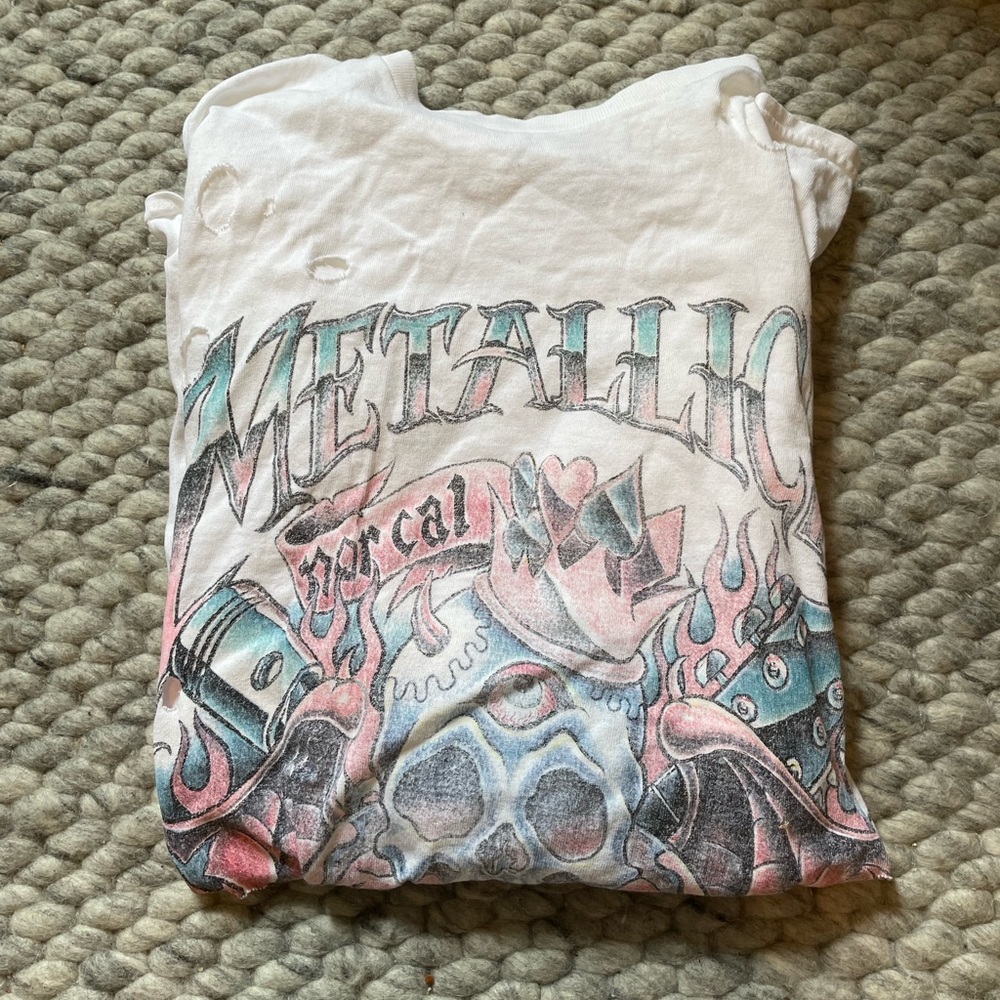 Urban outfitters Metallica oversized shirt
